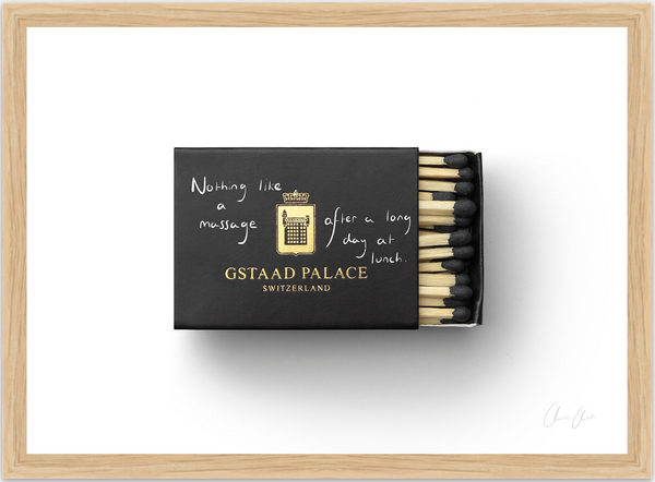 Matchbox at Gstaad Palace Print
