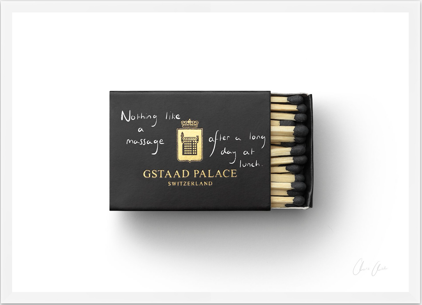 Matchbox at Gstaad Palace Print