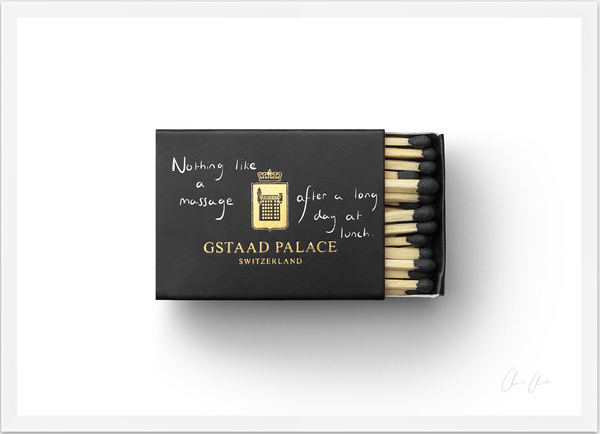 Matchbox at Gstaad Palace Print