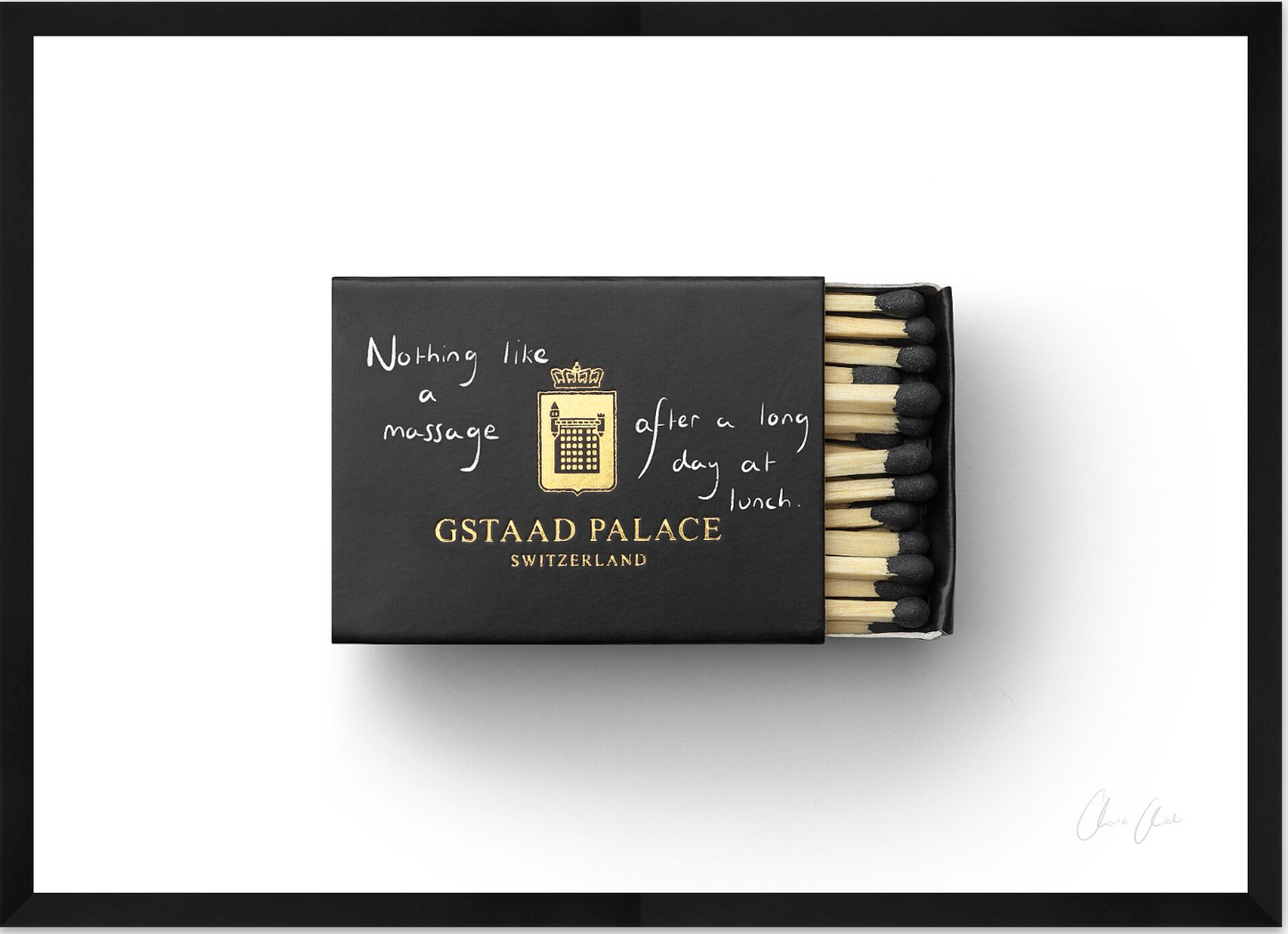 Matchbox at Gstaad Palace Print