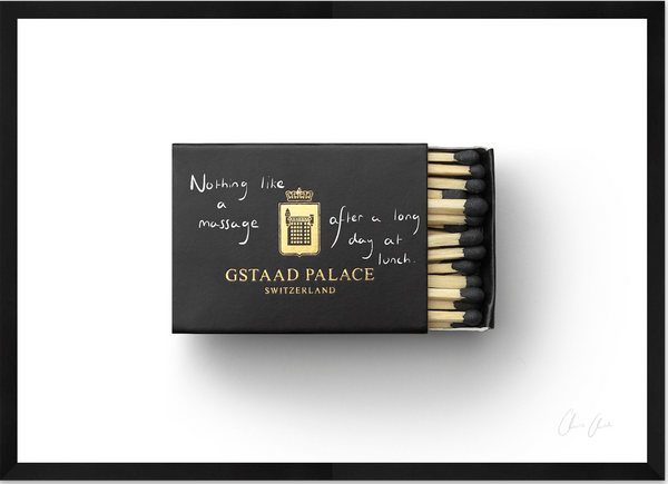 Matchbox at Gstaad Palace Print