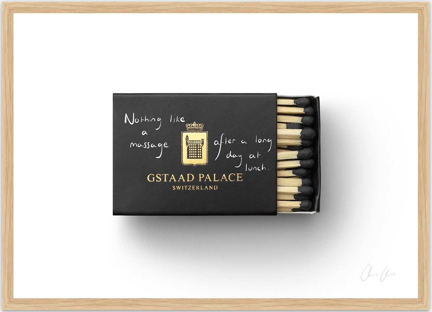 Matchbox at Gstaad Palace Print