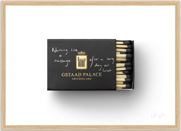 Matchbox at Gstaad Palace Print