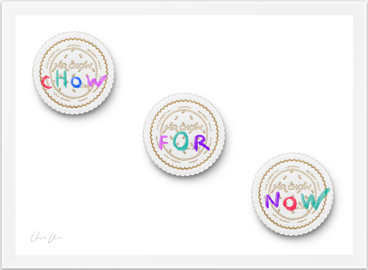 Coaster at Mr Chow Print