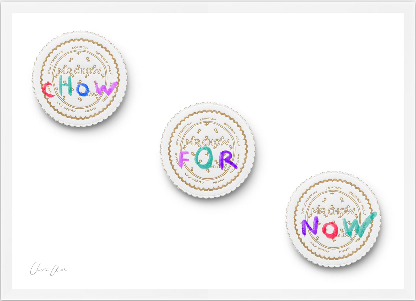 Coaster at Mr Chow Print