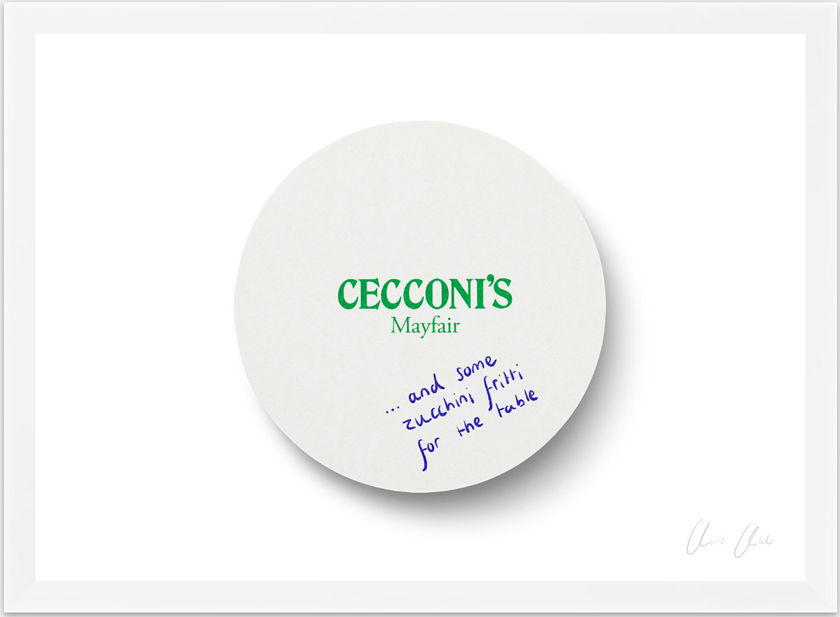 Coaster at Cecconi's Print