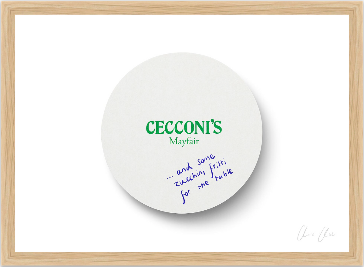 Coaster at Cecconi's Print