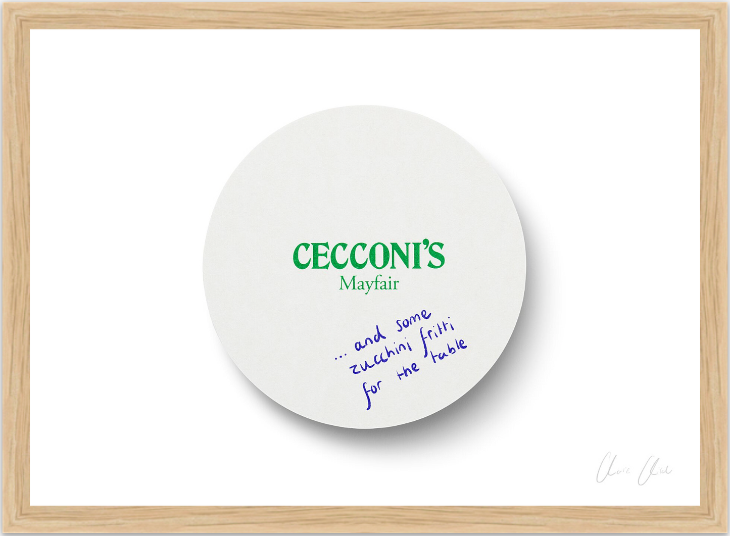 Coaster at Cecconi's Print