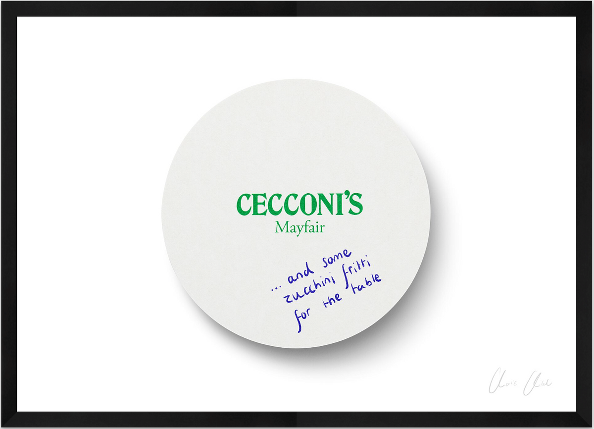 Coaster at Cecconi's Print