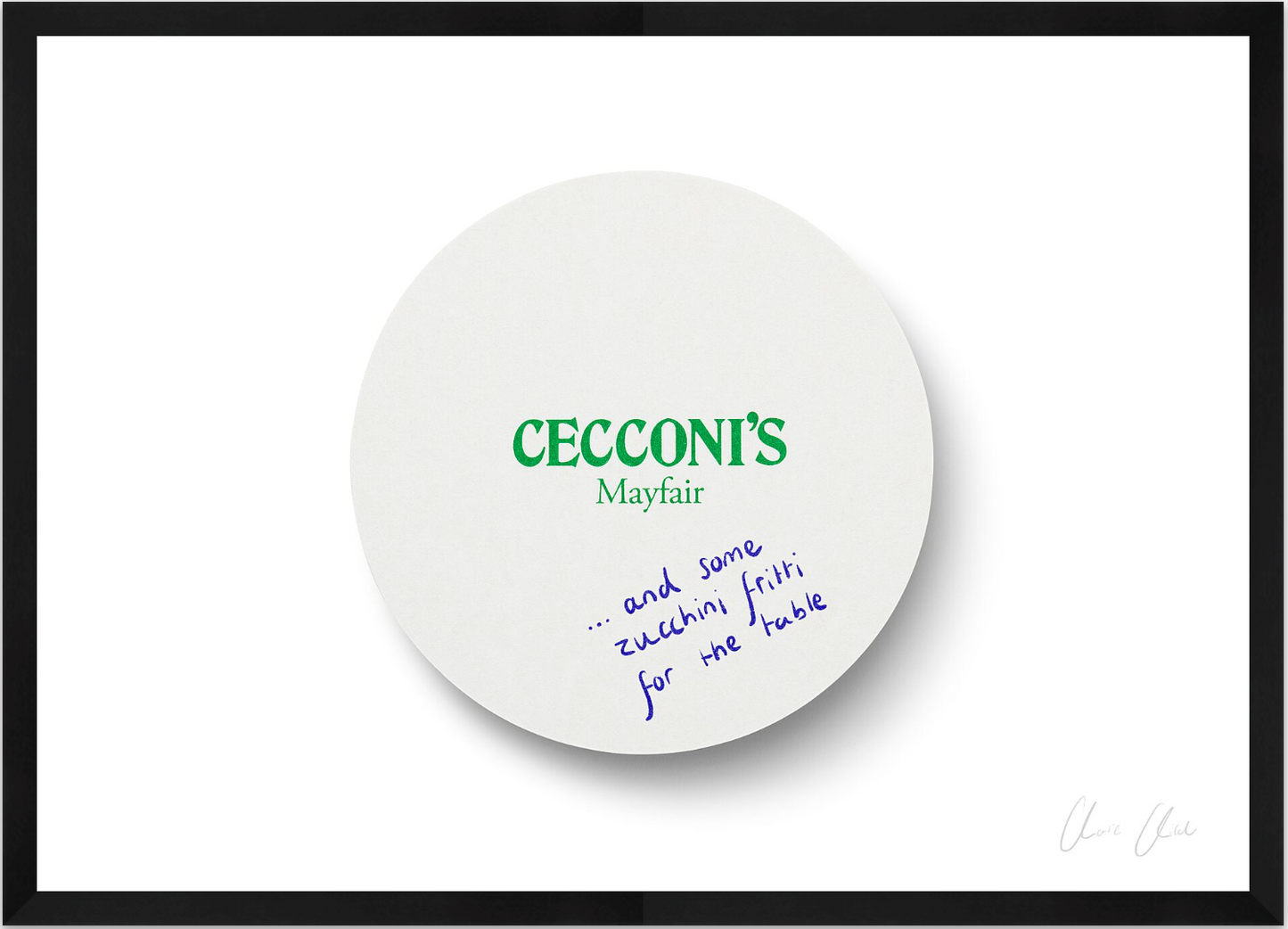 Coaster at Cecconi's Print