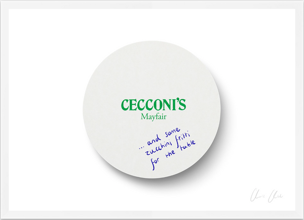 Coaster at Cecconi's Print