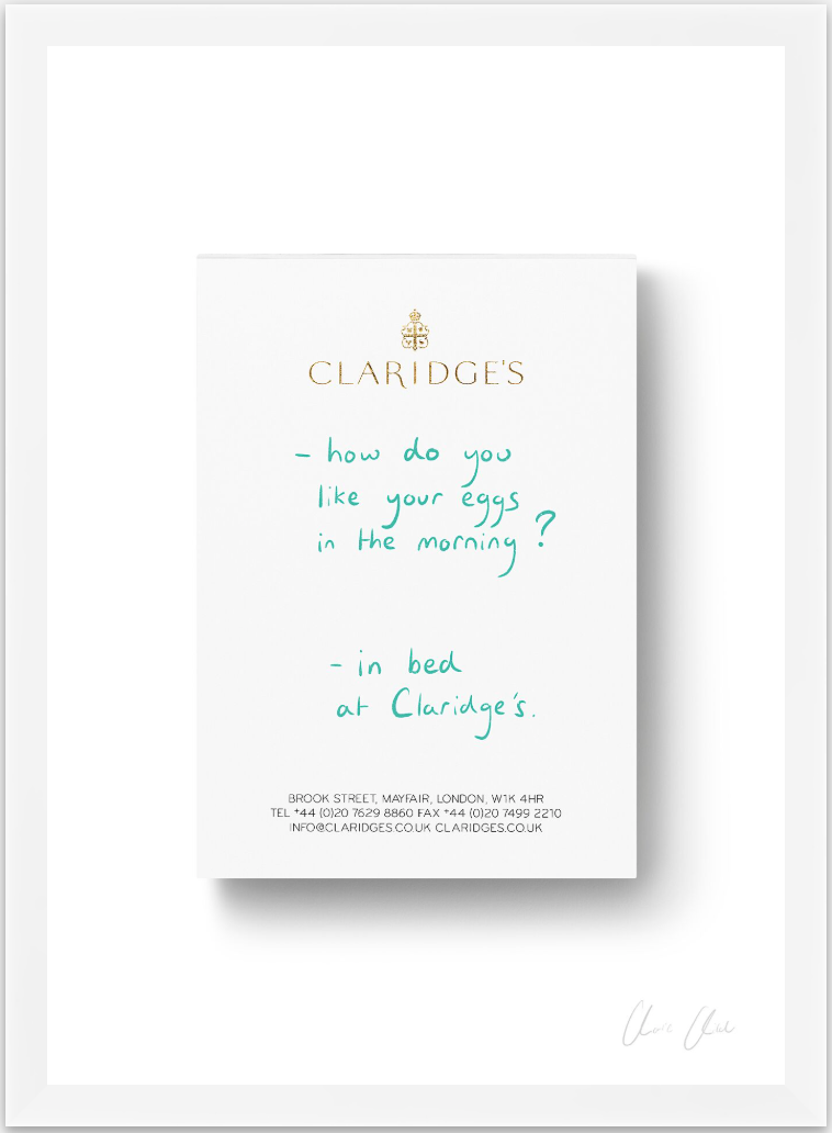 Notepad at Claridge's i Print