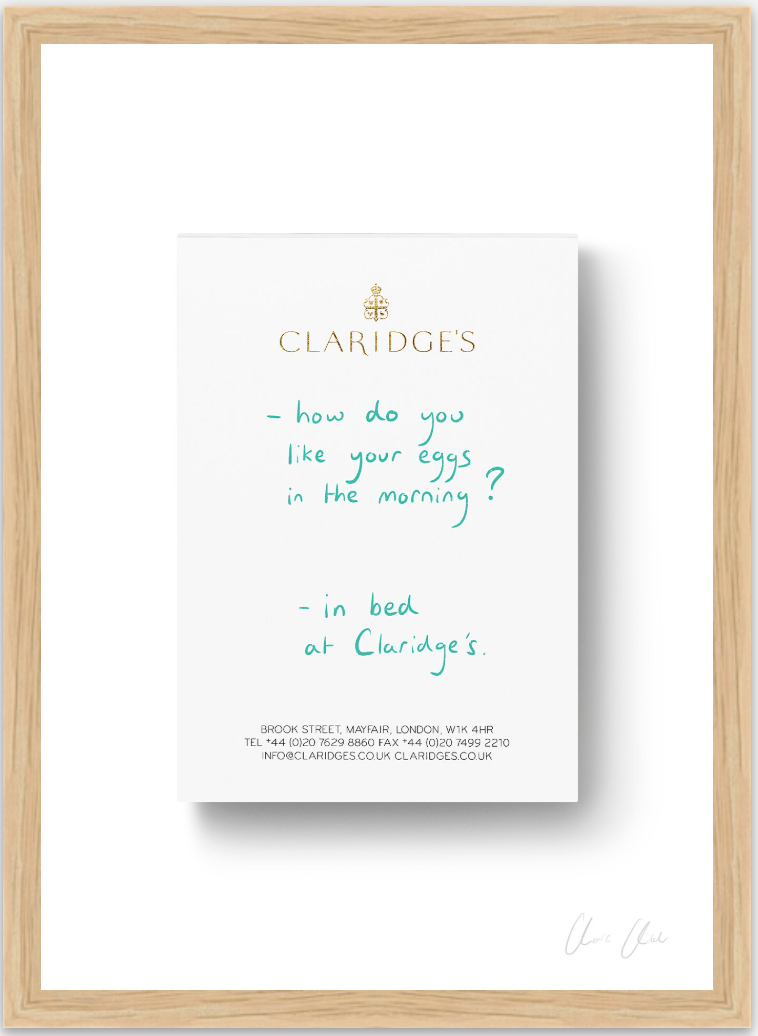 Notepad at Claridge's i Print