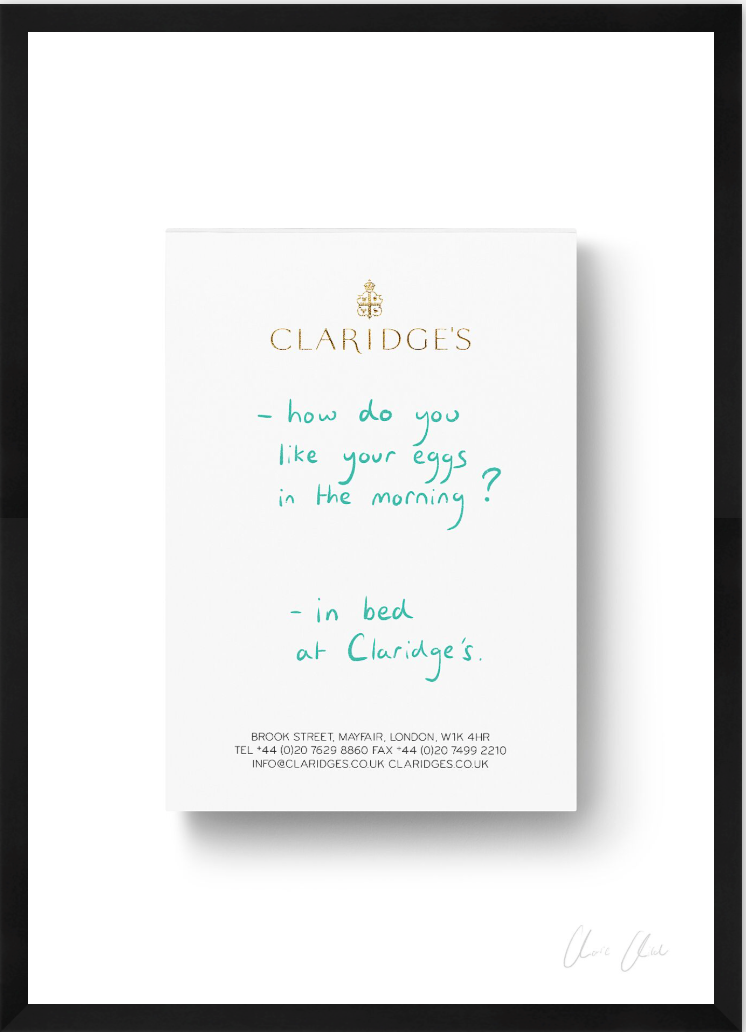 Notepad at Claridge's i Print