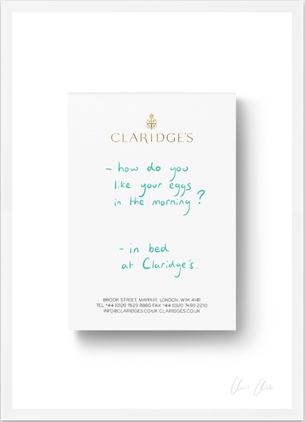 Notepad at Claridge's i Print