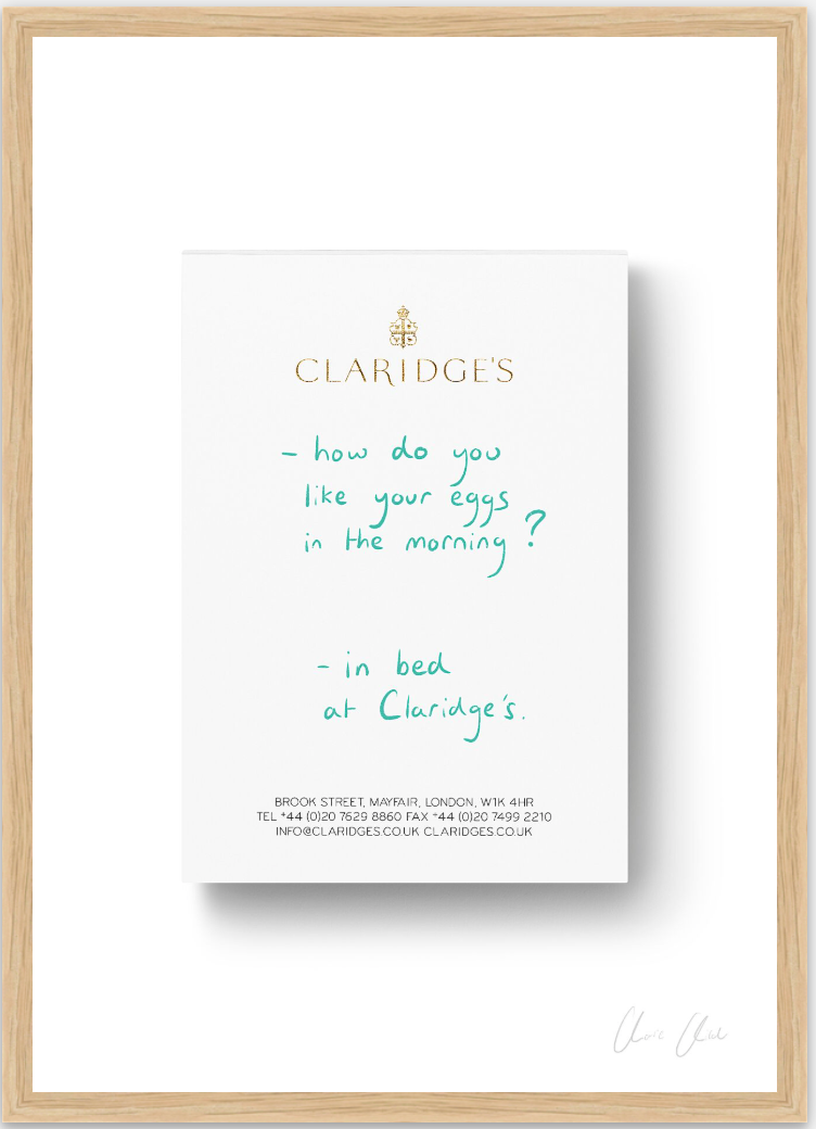 Notepad at Claridge's i Print
