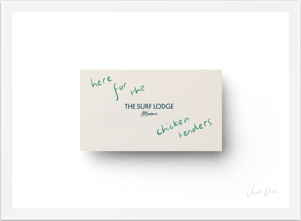 Card at Surf Lodge ii Print