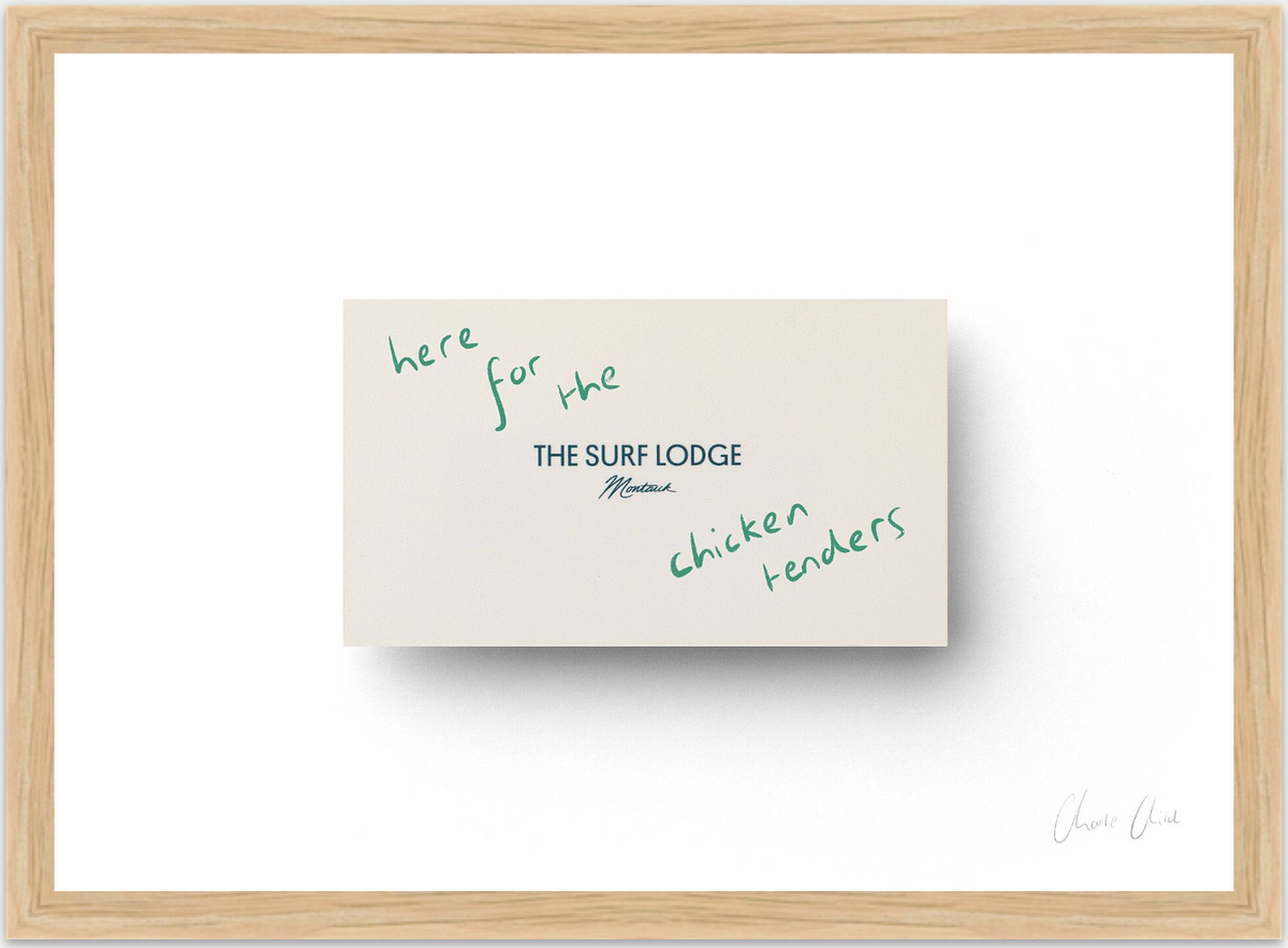 Card at Surf Lodge ii Print