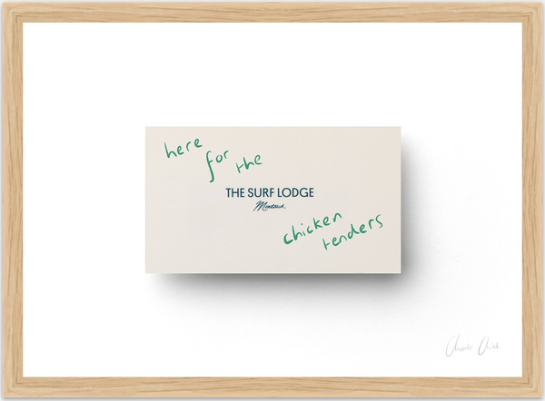 Card at Surf Lodge ii Print
