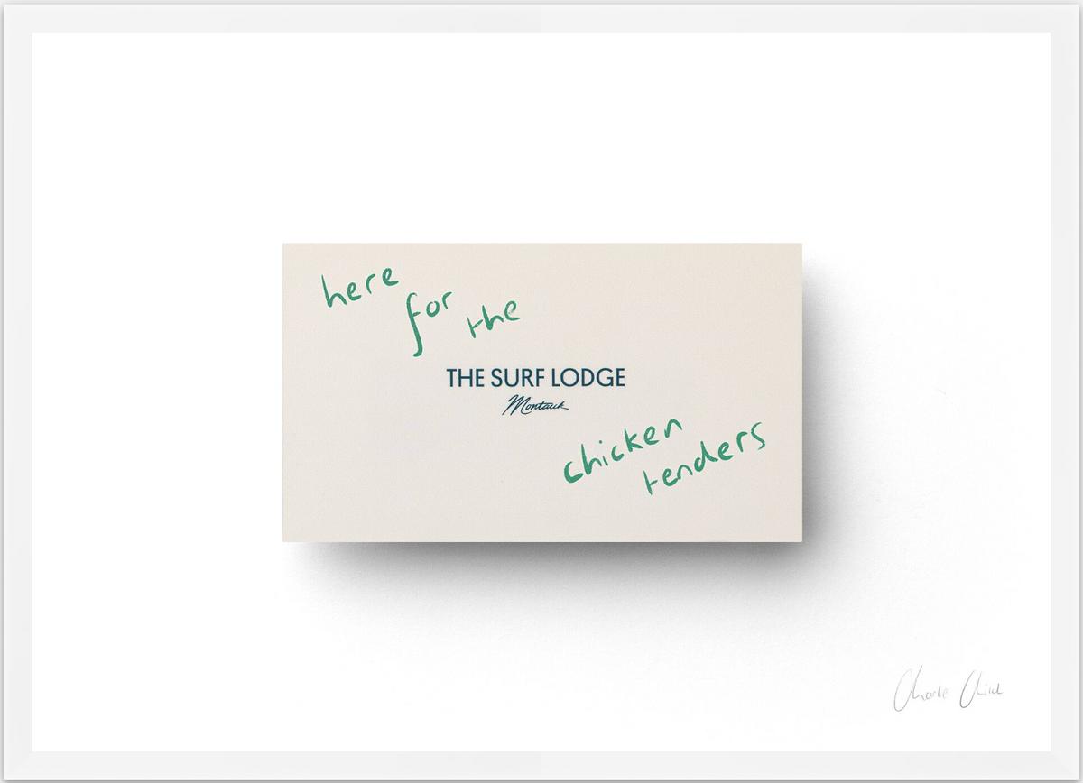 Card at Surf Lodge ii Print