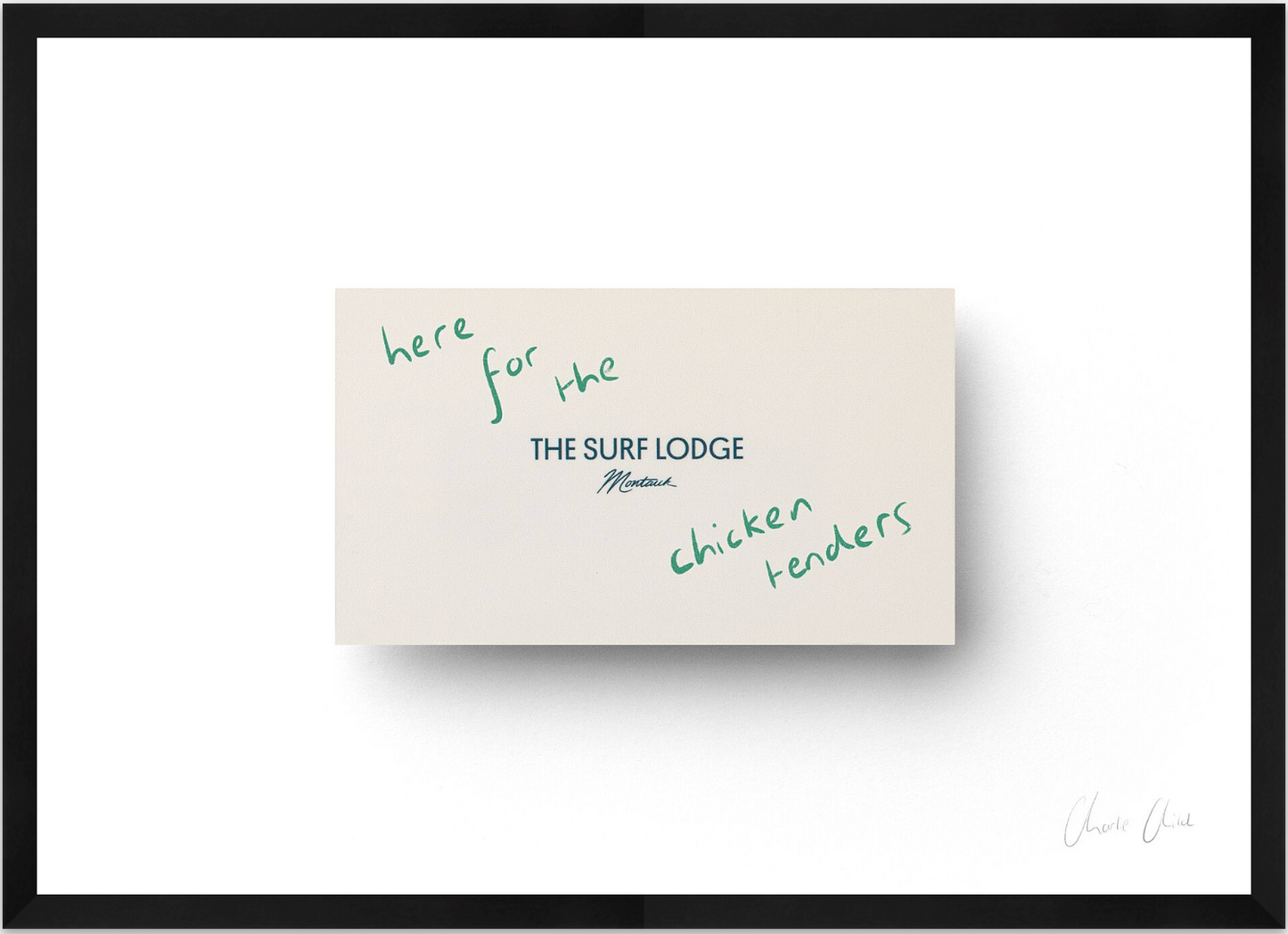Card at Surf Lodge ii Print