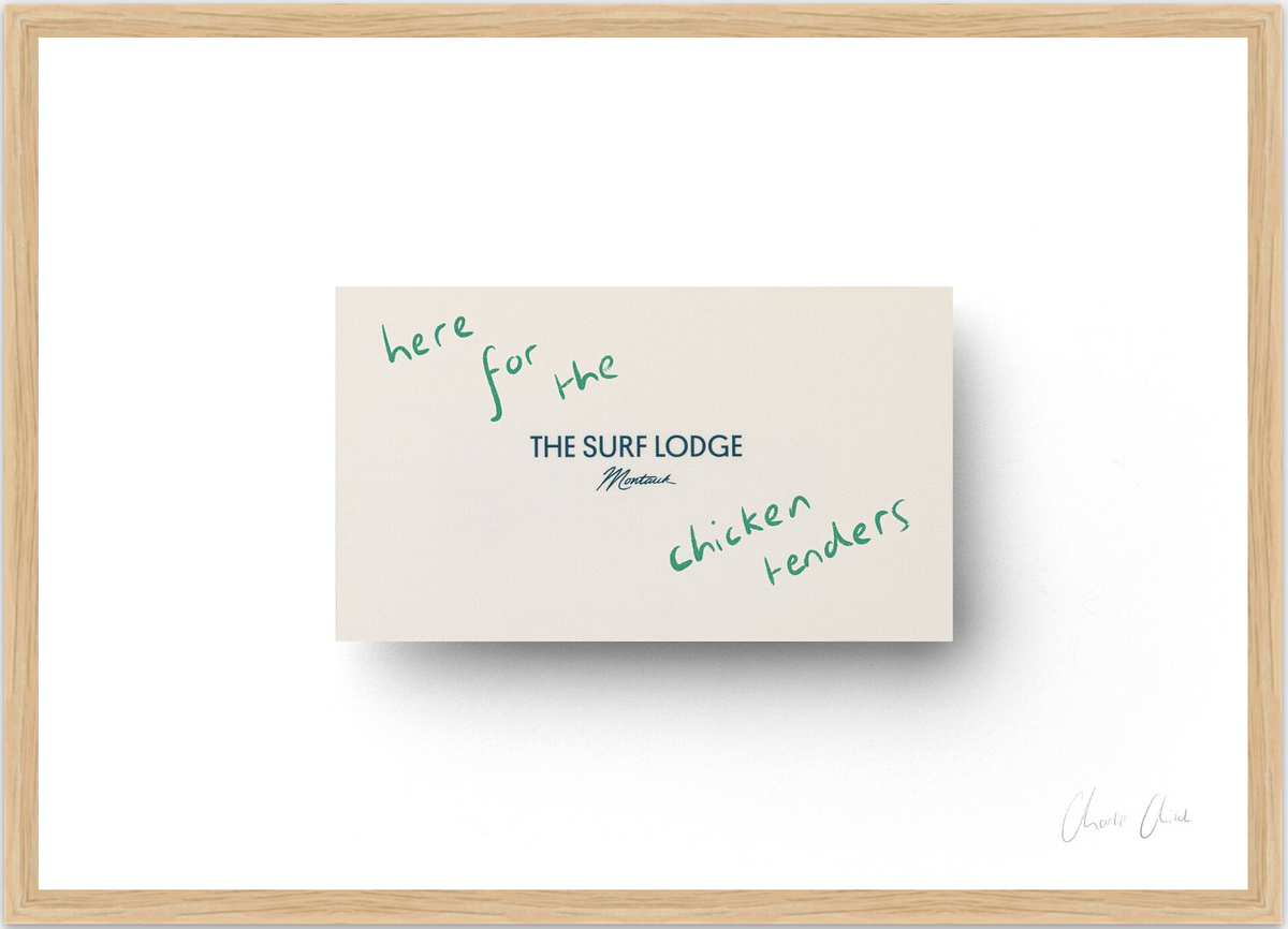 Card at Surf Lodge ii Print
