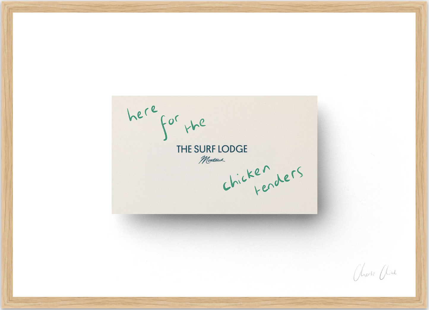 Card at Surf Lodge ii Print