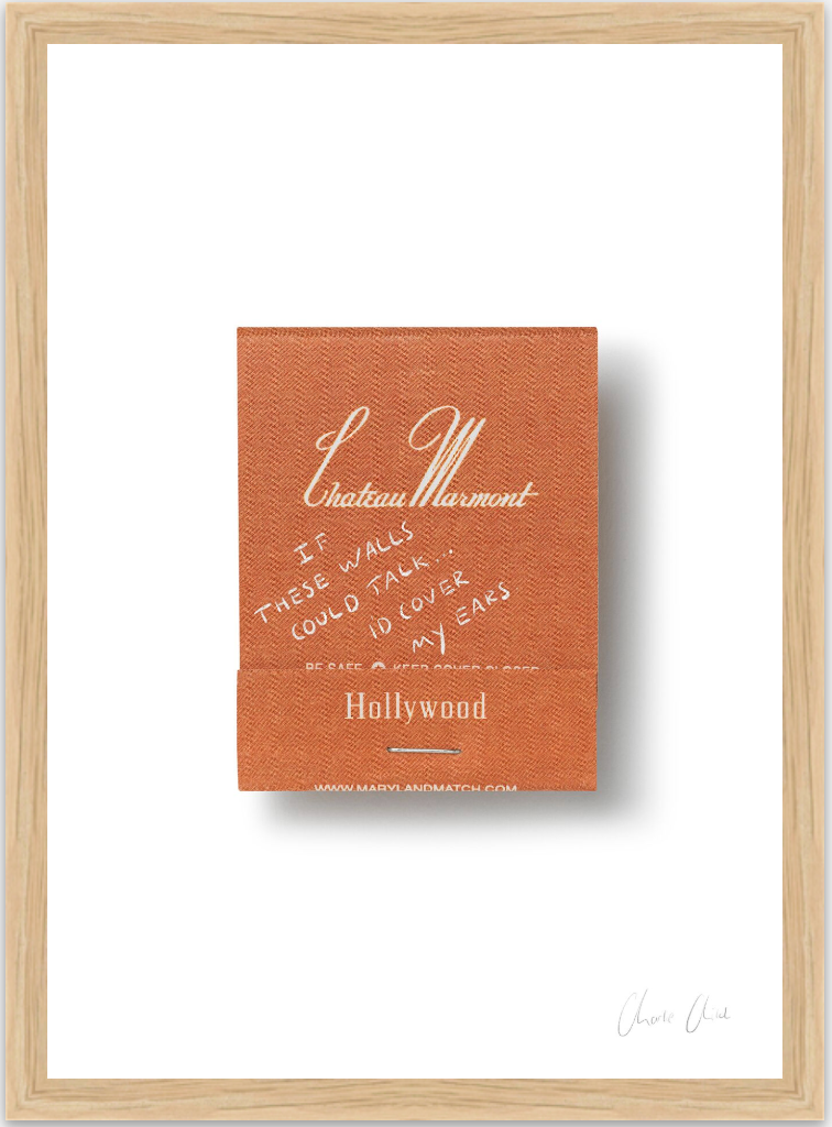 Matchbox at Chateau Marmont Print