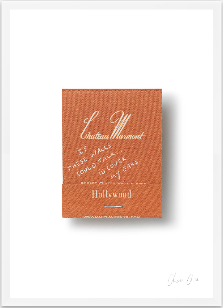 Matchbox at Chateau Marmont Print