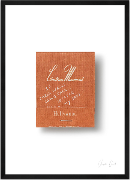 Matchbox at Chateau Marmont Print