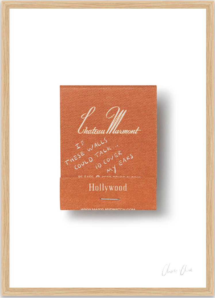 Matchbox at Chateau Marmont Print