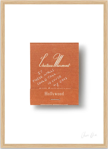 Matchbox at Chateau Marmont Print