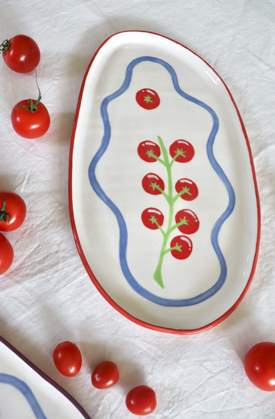 Tomato Vine Platter (Red)