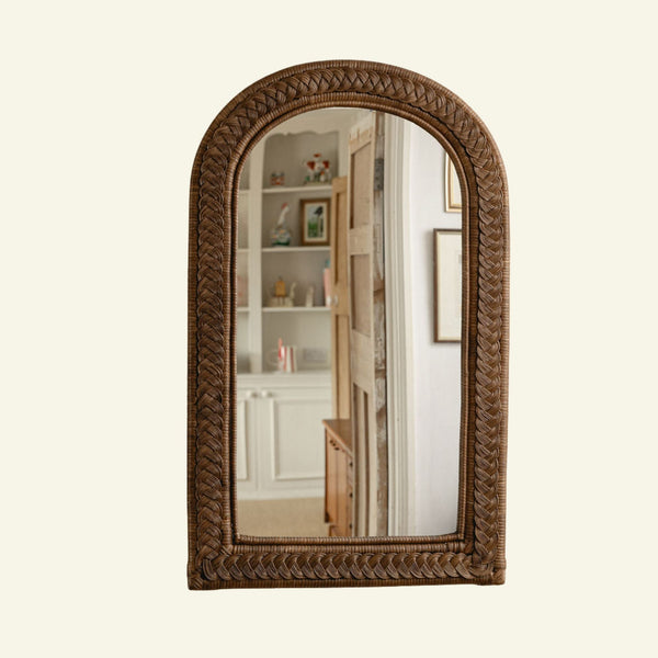 Serena Rattan Mirror, Large Arch