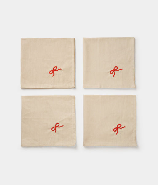 Napkin 4 pcs Bow