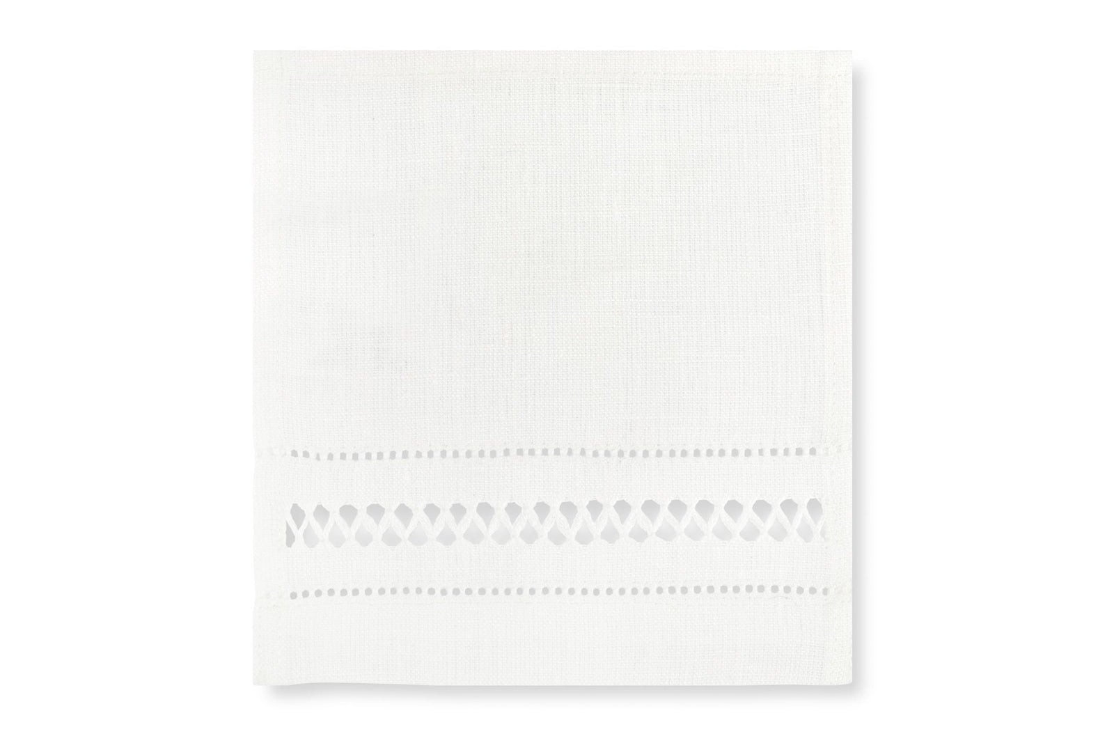 Set of 6 Diamond Stitch Square Cocktail Napkins