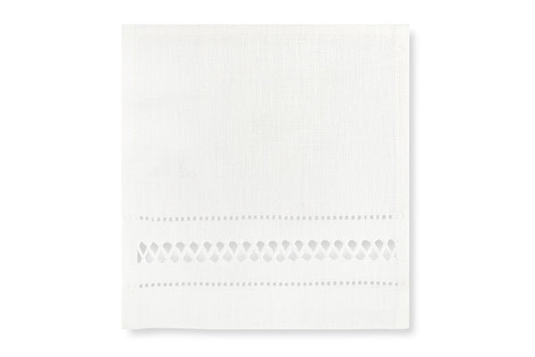 Set of 6 Diamond Stitch Square Cocktail Napkins