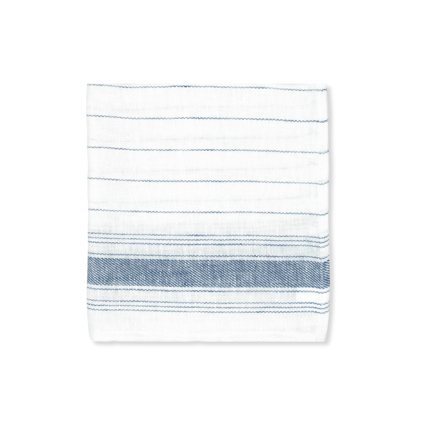 Set of 6 French Blue Stripe Napkins