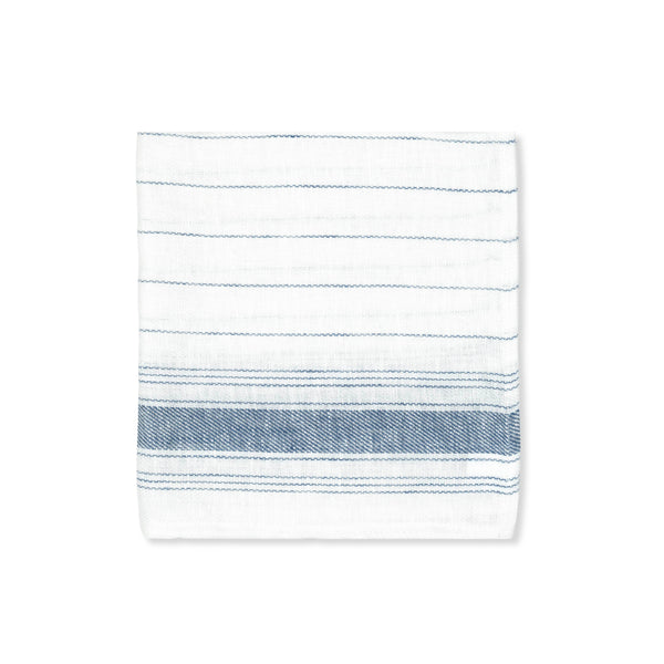 Set of 6 French Blue Stripe Napkins