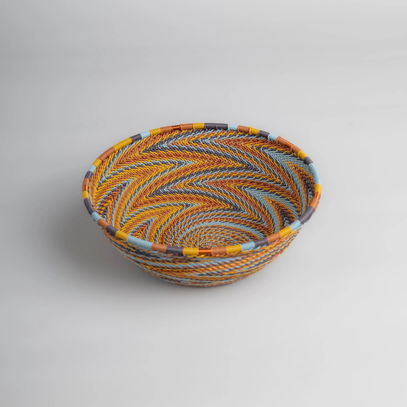 Shallow Basket - Earthy Denim