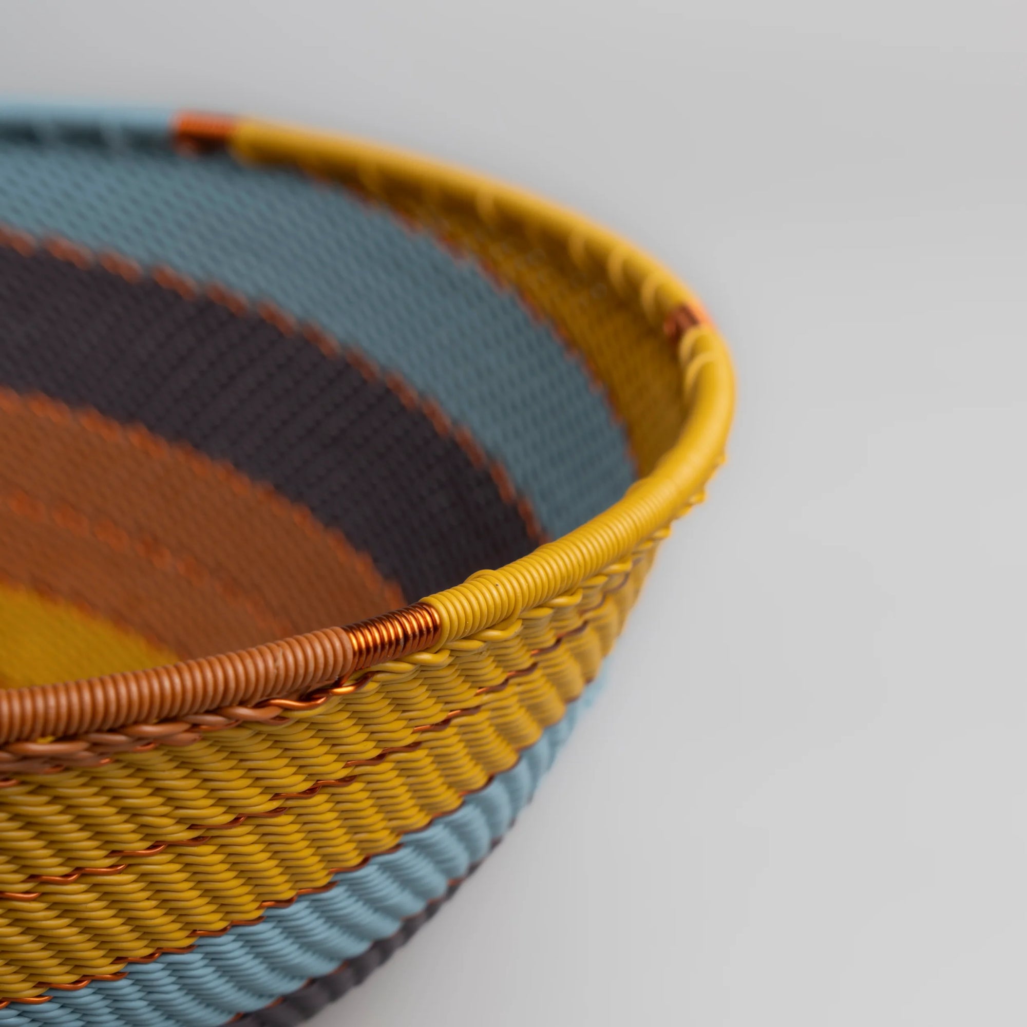 Shallow Basket - Earthy Denim