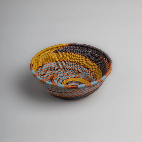 Shallow Basket - Earthy Denim