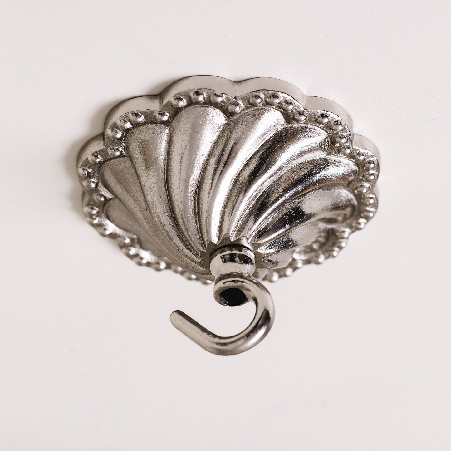 Shell Ceiling Rose, Antique Brass