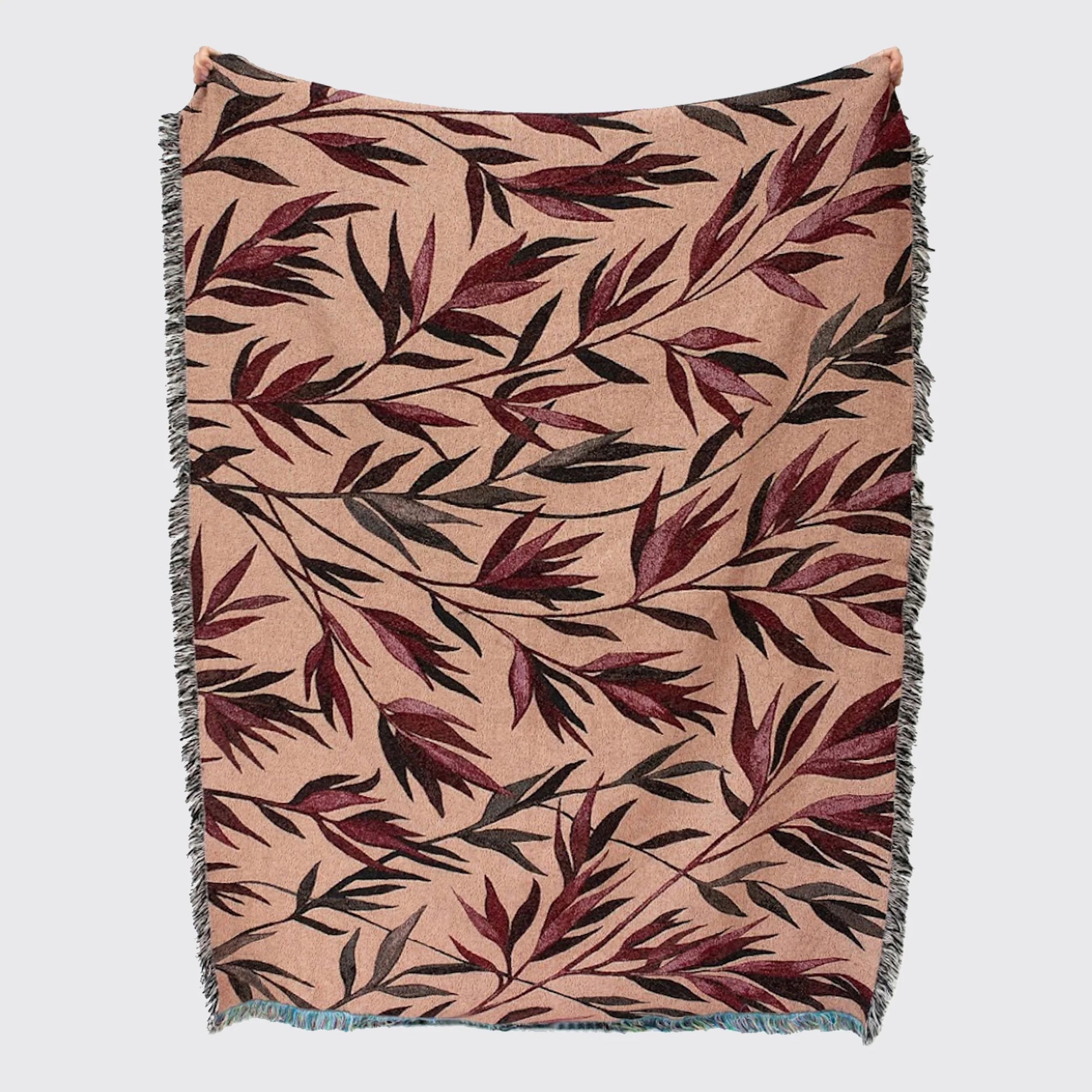 Growth (Blush) Recycled Cotton Woven Throw