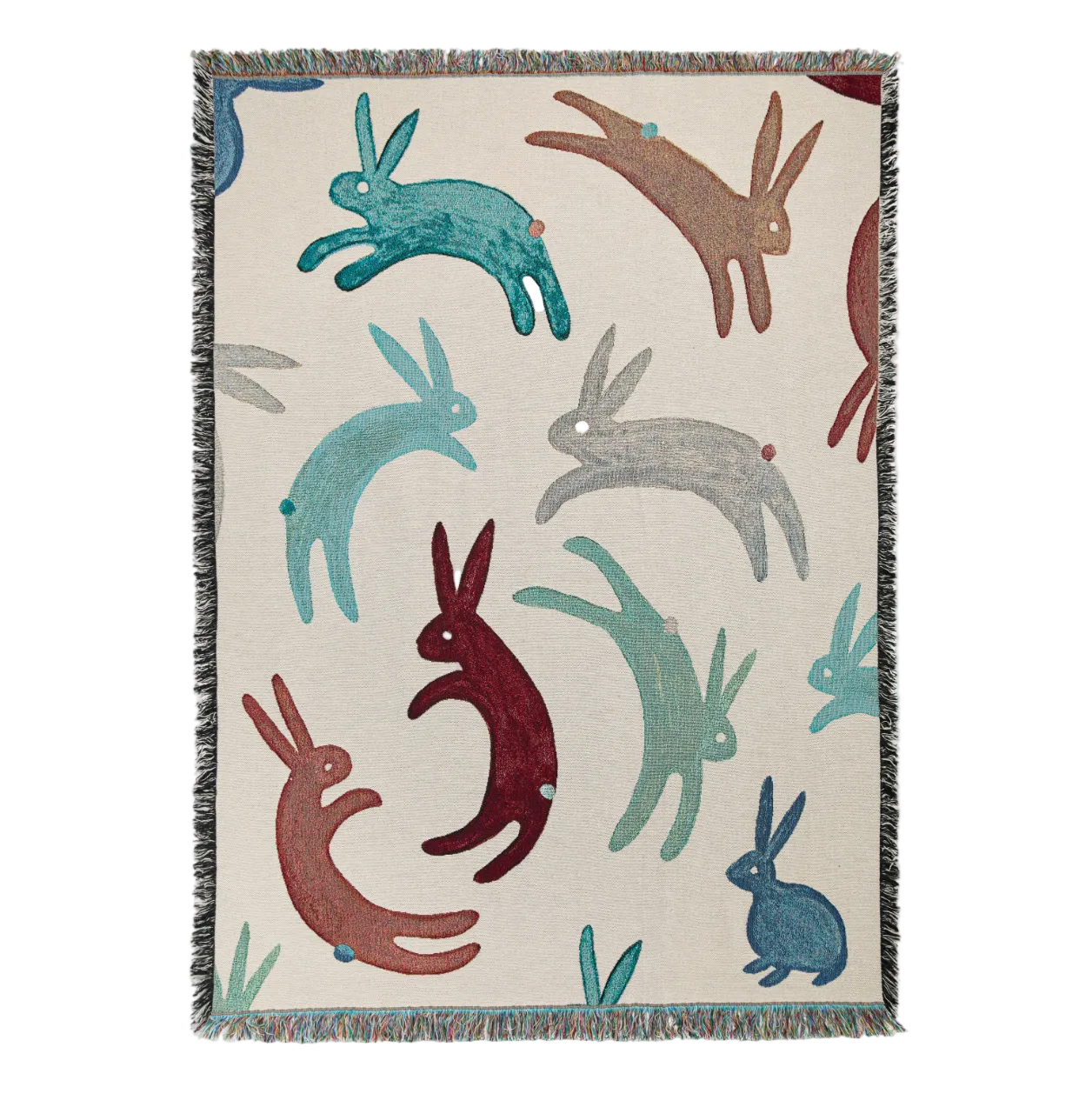 Rabbits – Recycled Cotton Woven Throw
