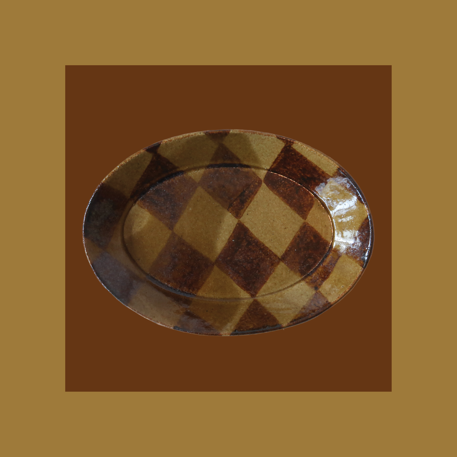 Honey Glaze Circus Dish - Short Oval