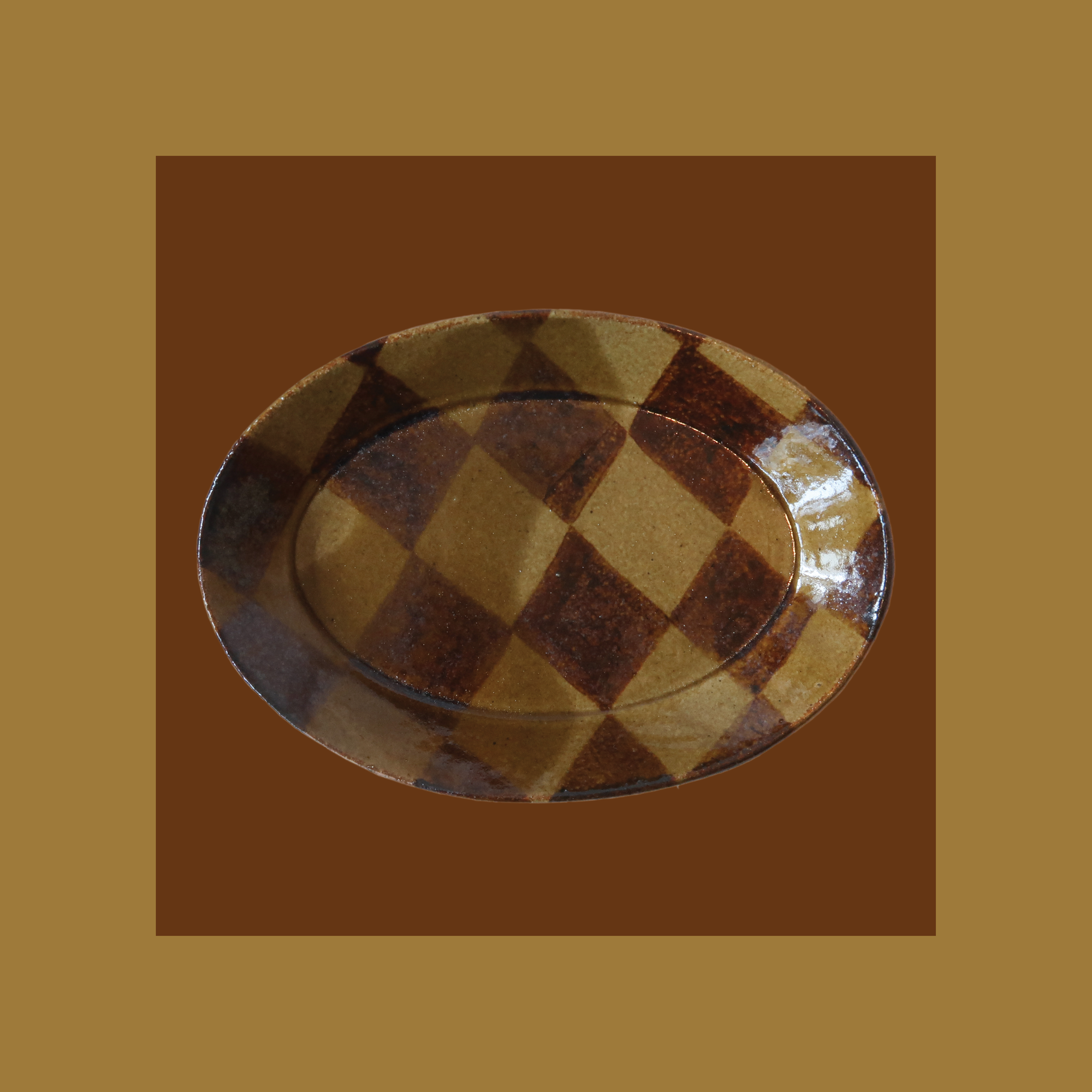 Honey Glaze Circus Dish - Short Oval