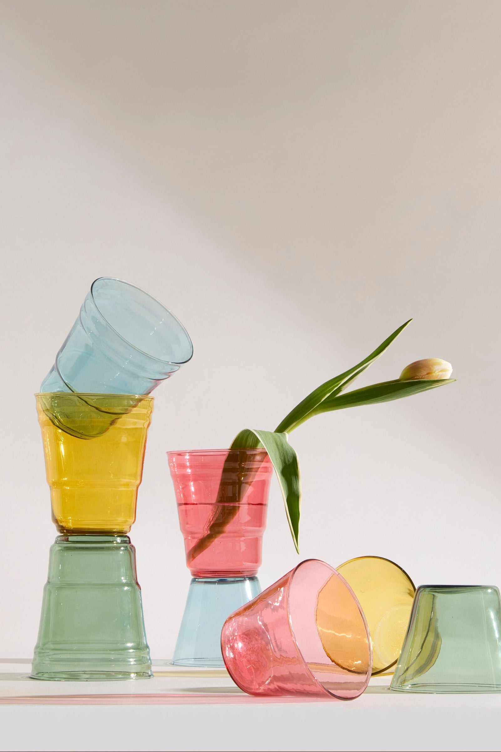Fantastic-Not-Plastic Tall Glasses in Clover