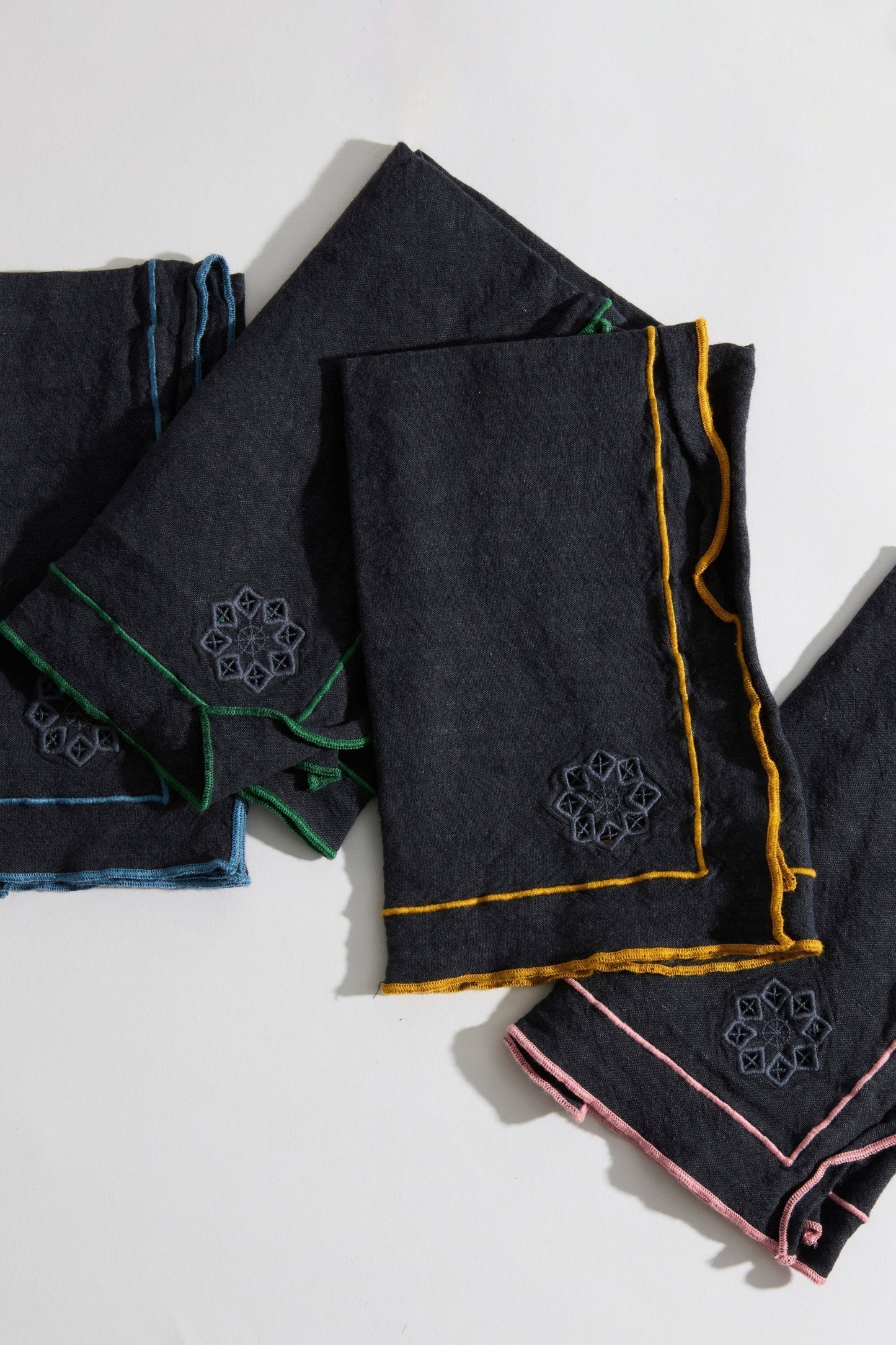 Day For Night Napkins Slate/Marigold