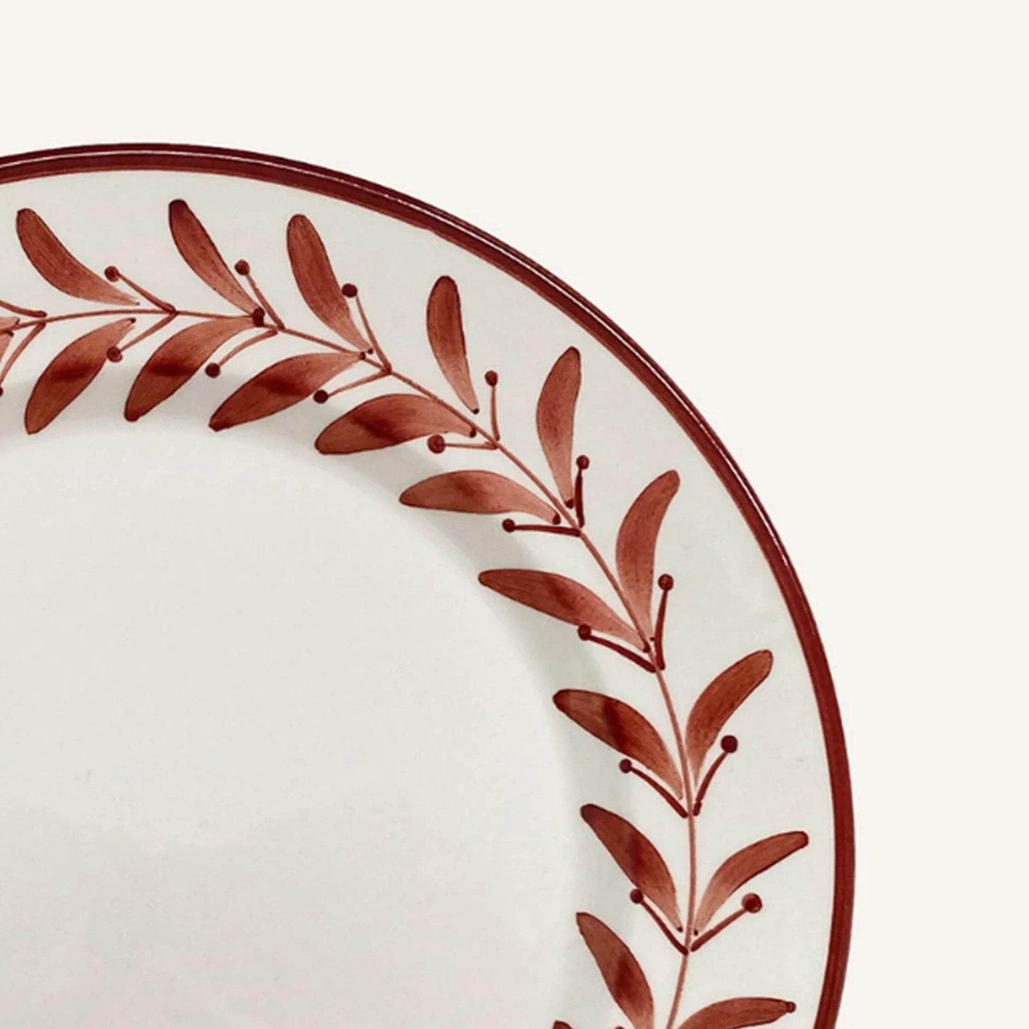 Side Plate -  Helecho - Rust Red